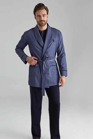 U.s. Polo Assn 12000 Damat Çeyiz 5 Li Pijama Ropdöşambır Takım Lacivert V1 Lacivert