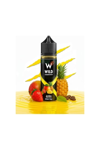 Aura - Premium Aroma 60ml - Mango, Ananas, Çilek - Likit Tatlandırıcı