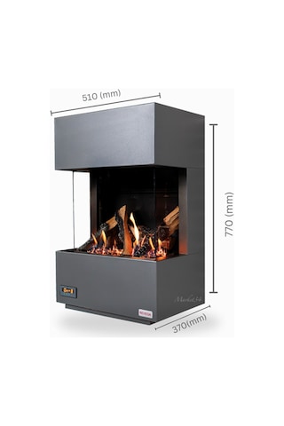 Revega H50AB Arkadan Bacalı Doğalgazlı Şömine