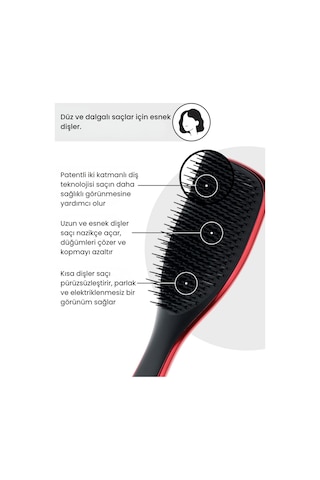 The Devil Wears Prada Ultimate Detangler Kırmızı Chrome Saç Fırçası-tarak