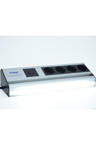Mutfak Tezgah/Dolap Altı 32Cm Beyaz Led Aydınlatmalı 4 Prizli