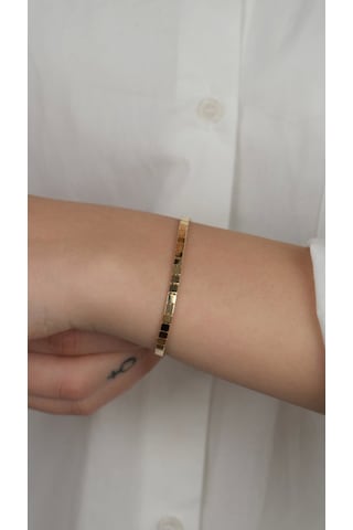 Arpaş 14 Ayar Altın Sade İtalyan Bileklik Gold Sarı Altın