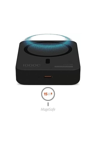 Sh Powerway 10.000mah Pd15w Magsafe Kablosuz Wireless Taşınabilir Şarj Cihazı Siyah Powerbank Txm10 Najmaddin