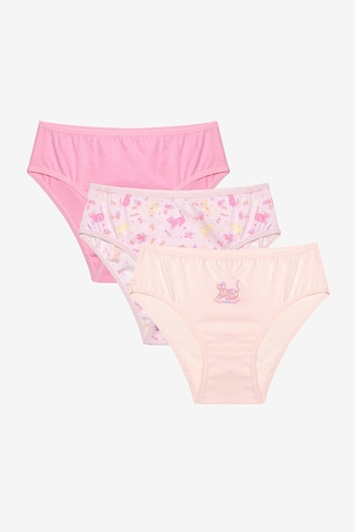 Penti Kız Çocuk Cute Meow 3lü Çok Renkli Slip Külot Çok Renkli Çok Renkli
