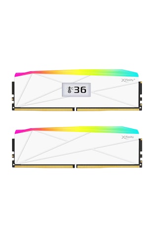 V-color Manta Xfinity+ Oled Argb Ddr5 32gb 2x16gb 6400mhz Cl32 Yerleşik Oled Ekran Intel Xmp Beyaz