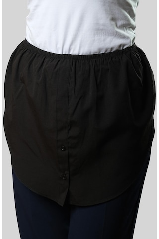 Siyah Gömlek Etek İçlik Terikoton Düz 1021 01 Siyah