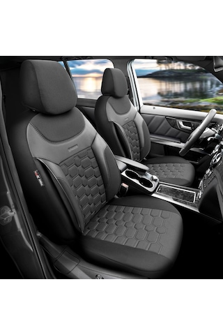 Otom Yeni Carbon Design 3D Dokulu Kumaş Oto Koltuk Kılıfı Tam Set 553380975