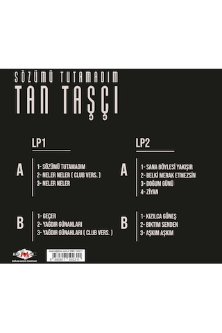 Tan Taşçı - Sözümü Tutamadım 2 Plak