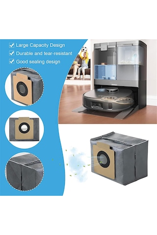 Xurunkeji Eufy X10 Pro Omni Robot Süpürge Ana Yan Fırça Hepa Filtre Paspas Bezi Toz Torbaları Yedek Parçaları