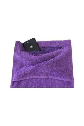 30x100 File Cepli Fermuarlı Spor Havlusu Fitness Gym Tenis Havlusu