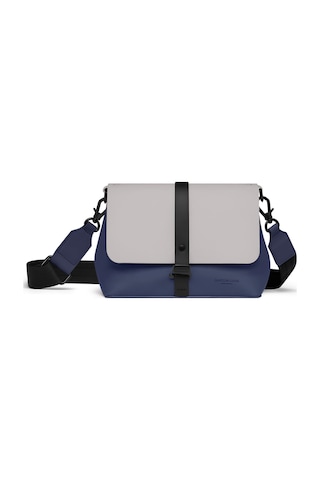 Gaston Luga Spläsh Crossbody Bag - Dark Blue / Taupe Mavi - Bej