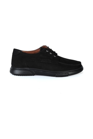Dropland 8522 Siyah Nubuk %100 Deri Erkek Casual Ayakkabı