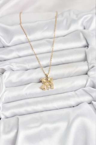 316l Çelik Zincir Gold Renk Erkek Kız Model Kadın Kolye - Prt3500eb09340-95262 altın