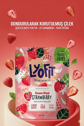 Freeze Dried Çilek 12 G