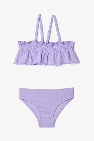 Penti Kız Çocuk Lilly Fırfırlı Bandeau Bikini Takımı Eflatun