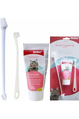 Bioline Peynir Aromalı Kedi Ağız Bakım Seti Bioline Peynir Aromalı Kedi Ağız Bakım Seti