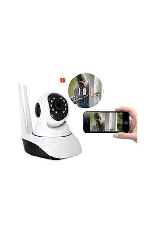 Gece Görüşlü Wifi Ip Güvenlik Bebek Kamerası 360°
