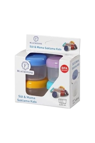 4 Lü 50 Ml Mini Anne Bebek Süt Ve Mama Bebek Organik Besin Ölçekli Sızdırmaz Kapaklı Saklama Kabı