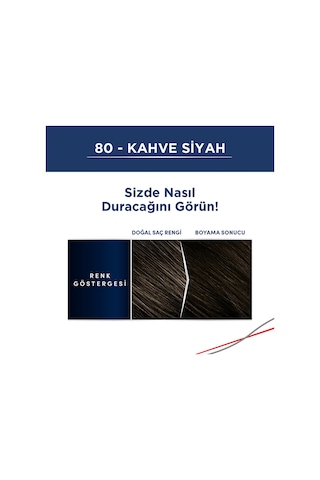Men Perfect Saç Boyası 80 - Kahve Siyah X 3 Adet set-hnkl-2528-5084