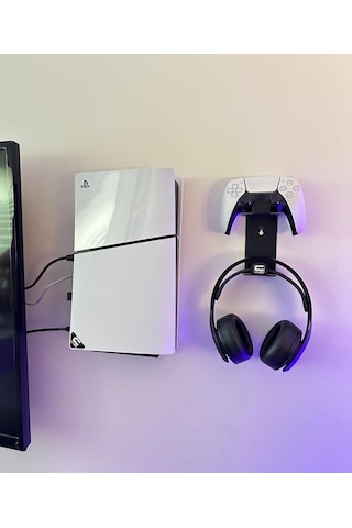 Playstation 5 Slim Duvar Standı Ve Joystick Duvar Standı Gaming Aksesuar