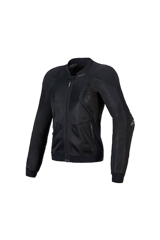 Alpinestars Stella Troop Air Korumalı Kadın Motosiklet Montu Siyah Siyah