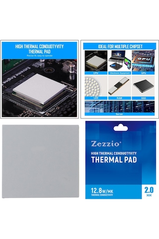 Suntek Gpu Cpu 2.0 Mm Için Silikon Termal Ped 120x120mm Isı