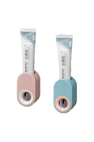 2 Adet Duvara Monte Otomatik Diş Macunu Dispenseri, Otomatik Diş Macunu Sıkacağı, Çok İşlevli Duvar