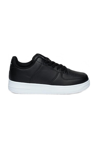 Best Of 042-25 Deri Air Anatomik Erkek Sneaker Siyah Beyaz Siyah