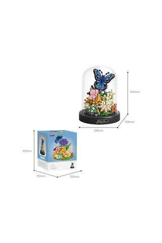 Balody Mini Bahçe Serisi Kelebeklerin Dansı Yapı Bloğu Seti 530 Parça