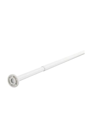 Botaren 70-120 Cm Pratik Monte Duş Perdesi Çubuğu Beyaz Uzunluğu Ayarlanabilir Yaylı Çubuk Beyaz