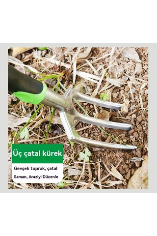 Lyon Bahçe Aletleri Alüminyum Alaşımlı Çiçek Kürek Sarı