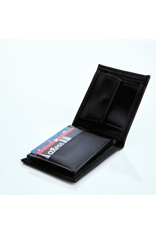 Tuldar Erkek Deri Bozuk Para Hazneli Kartlık Ve Cüzdan Tul103 Siyah