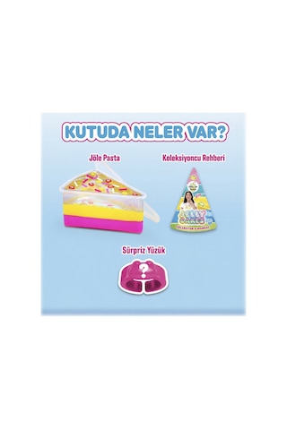 Jelly Cakes Lemonade Lush Squishy 3 Katmanlı Sıkmalık Sürpriz Yüzüklü Pasta Dilimli Duyusal Slime Çok Renkli