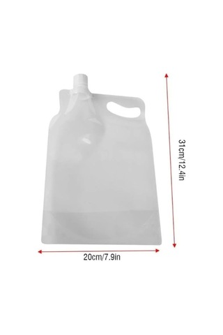 St Plastik Kapaklı Su Torbası 1 Litre Çok Renkli