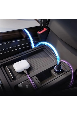 Araç İçi Çakmaklığa Takılantype-c Ve Usb Girişli 2 Portlu Hızlı Şarj Adaptörü Bx40