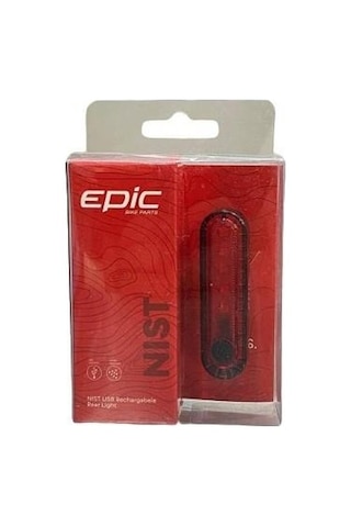 Epic Nist Usb Şarjlı Bisiklet Arka Stop Işığı Siyah