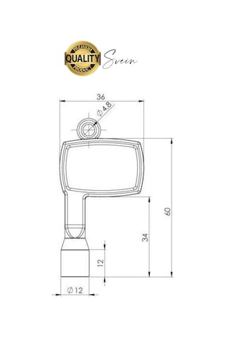 8 Mm Asansör Pano Anahtarı Krom Kaplama Kapı Açma Dayanıklı Kolay Pratik Uyumlu Standart Kırılmaz