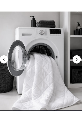 Yumuşak İthal Silikon Elyaf -tek Kişilik Yorgan .microfiber Üst Kumaş Beyaz