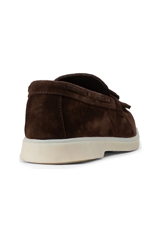Deery Erkek Hakiki Süet Kahverengi Püsküllü Loafer - 02030mkhvc01 Kahverengi