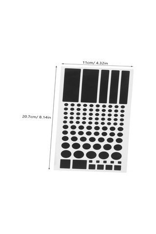 Skycity Siyah Işık Engelleyici Pvc Sticker - Otomatik Yapışkan, Işığı Kapatır, 2 Adet Kesikli + Tam - 20.7x11cm Siyah