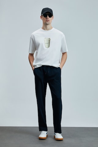 Lufian Omen Erkek T-shirt 111020252 Beyaz