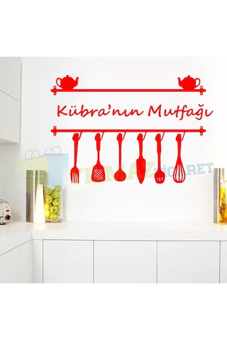 Kişiye İsme Size Özel Mutfak Sticker Etiket Dekor Ev Çıkartma