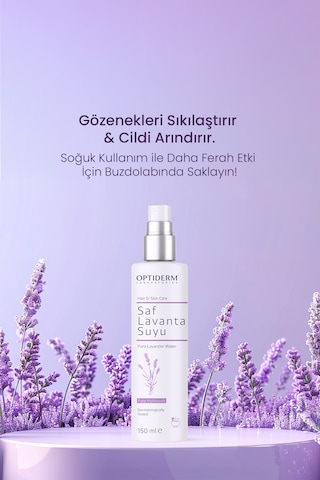 Optiderm Lavanta Suyu Canlandırıcı Ve Besleyici Tonik %100 Doğal