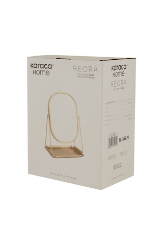 Karaca Home Reora Masa Aynası Gold 20.5x13x28 Cm Sarı