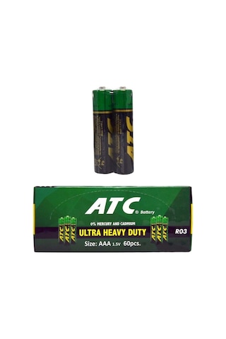 Atc R03 Ultra Heavy Duty AAA İnce Kalem Pil 60'lı