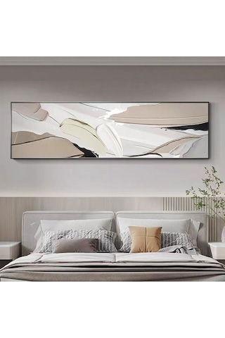 Modern Yatak Odası El Yapımı Yağlı Boya Tablo 135x60cm Hij4003
