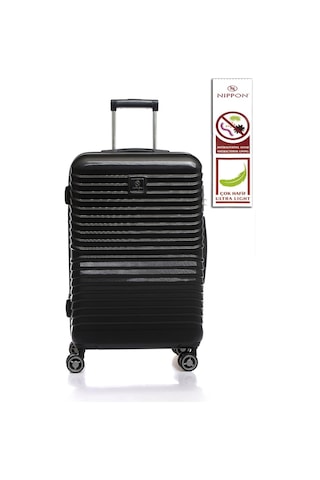 Nippon Nppcvl1811-M Siyah Unısex Orta Boy Bavul Çok Renkli