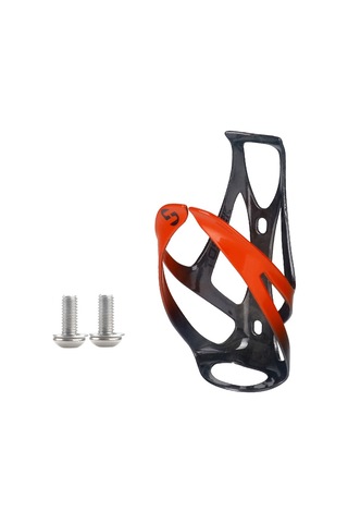 Toseek Açık Hava Bisiklet Karbon Fiber Açık Su Şişesi Tutucusu, Renk: Turuncu Parlak Çok Renkli