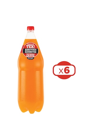 Uludağ Efsane Portakal Aromalı Gazoz 2,5 Lt X 6 Adet