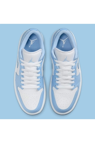 Nike Air Jordan 1 Low Whıte Aluminum-sportxoutlet Beyaz - Mavi
